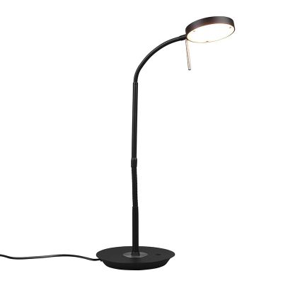 Crna stolna lampa moderna, Bilge, 12 W, LED s podesivom bojom svjetla, s prekidačem