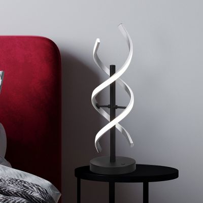 Krom stolna lampa dizajnerska, Sylvian, 20 W, LED s podesivom bojom svjetla, s dodirnim prigušivačem