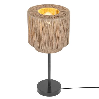 Bež stolna lampa japandi, Rinus