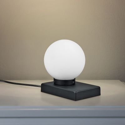 Crna stolna lampa moderna, Jullian, s prekidačem