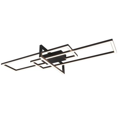 Crna plafonjera moderna, Hatun, 34 W, LED 3000 K