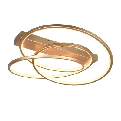 Zlata plafonjera dizajnerska, Teodore, 34 W, LED white switch, s 3-stupanjskim prigušivanjem