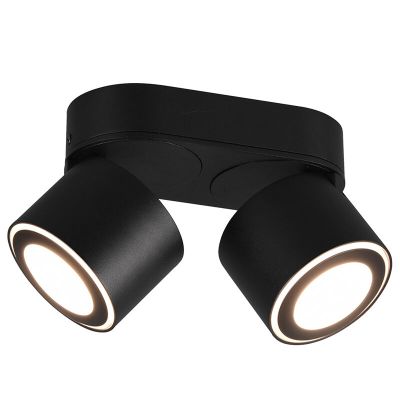 Crna plafonjera moderna, Jorno, 3,5 W, LED 3000 K
