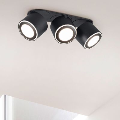 Crna plafonjera moderna, Jorno, 3,5 W, LED 3000 K