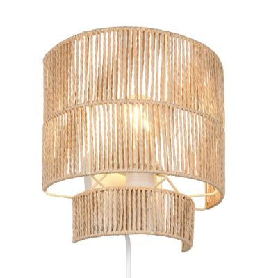Papirnata zidna lampa smeđa, Ravian