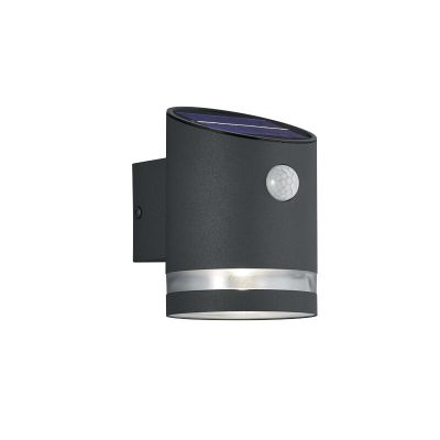 Antracit vanjska zidna lampa sa senzorom pokreta moderna, Suzan, 3 W, LED 3000 K, IP44