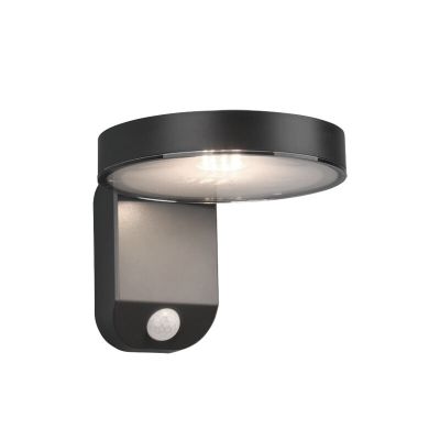 Antracit vanjska zidna lampa sa senzorom pokreta moderna, Sunny, 4,5 W, LED 3000 K, IP44