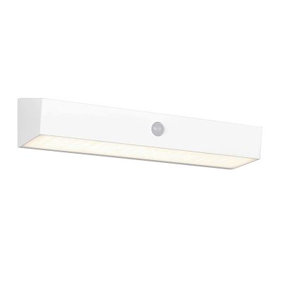 Bijela solarna vanjska zidna lampa moderna, Ravindra, 6 W, LED 4000 K, IP44