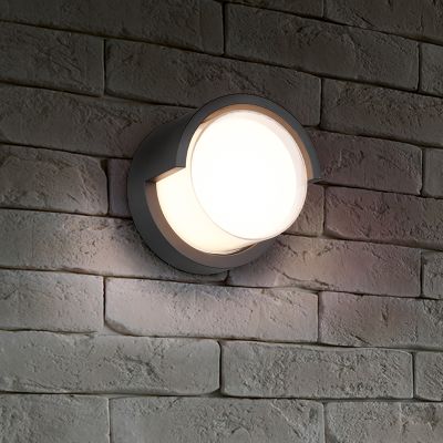 Crna vanjska rasvjeta plastična, Riekje, 8 W, LED 3000 K, IP54