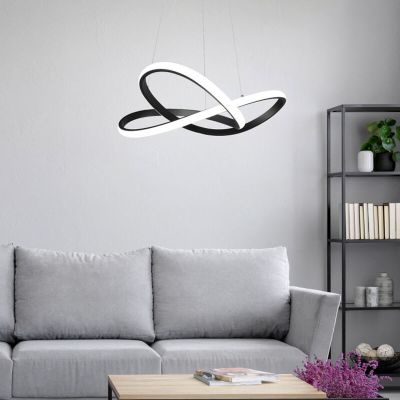 Crna visilica moderna, Aby, 27 W, LED 3000 K