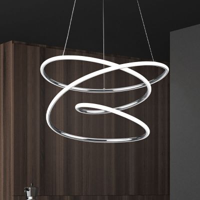 Krom visilica dizajnerska, Marell, 36 W, LED 4000 K, s 3-stupanjskim prigušivanjem