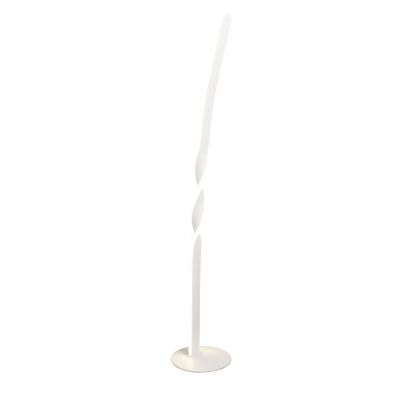 Bijela podna lampa dizajnerska, Quirinus, 19 W, LED 4000 K, s prekidačem