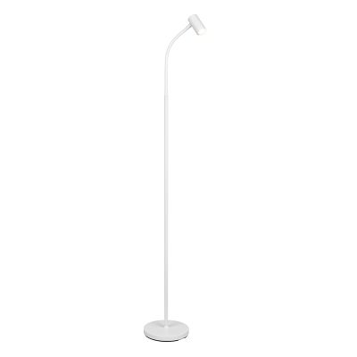 Bijela podna lampa moderna, Suradj, s prekidačem