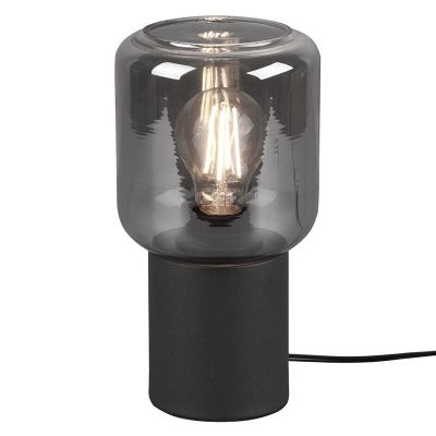 Crna stolna lampa moderna, Gail, s prekidačem