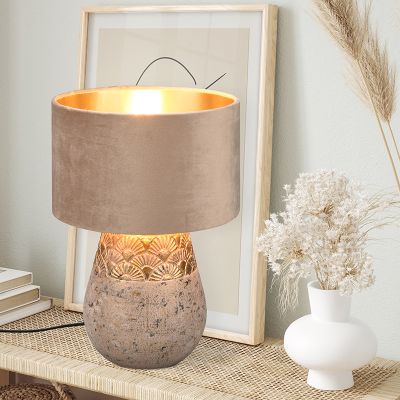 Siva stolna lampa istočna, Selim, s prekidačem