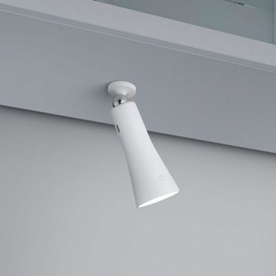 Bijela stolna lampa metalna, Remko, 2 W, LED 3000 K, s dodirnim prigušivačem