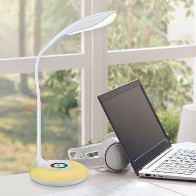 Bijela lampica moderna, Zetan, 3 W, LED RGBW, s dodirnim prigušivačem