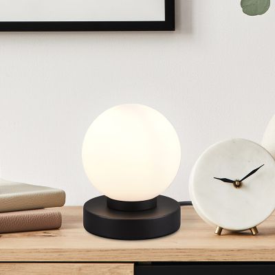 Crna stolna lampa metalna, Serdal, s prekidačem