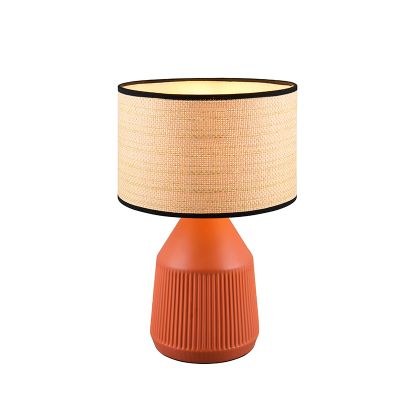 Keramička stolna lampa narančasta, Shivam