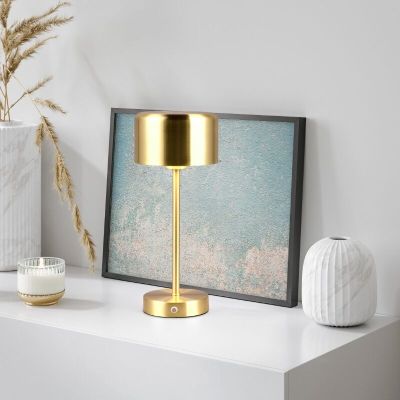 Mjeda punjiva stolna lampa moderna, Dustin, 1 W, LED 3000 K, s dodirnim prigušivačem