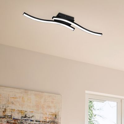 Crna plafonjera moderna, Go, 5 W, LED 3000 K