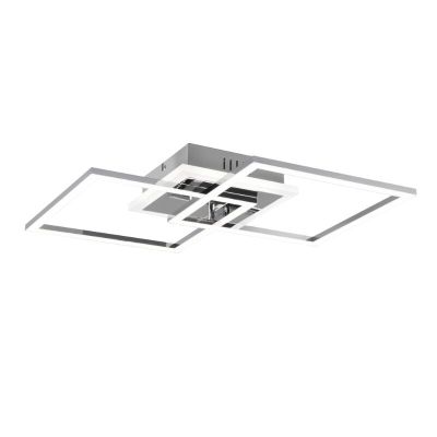 Krom plafonjera moderna, Semira, 25 W, LED 4000 K, s 3-stupanjskim prigušivanjem