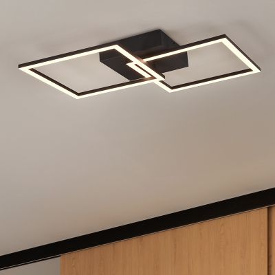 Crna plafonjera moderna, Trail, 20 W, LED 3000 K