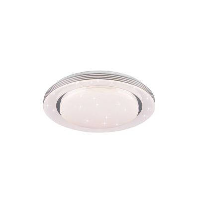 Bijela plafonjera moderna, Alpha, 22 W, LED podesiv od tople do hladne bijele, s daljinskim upravljačem