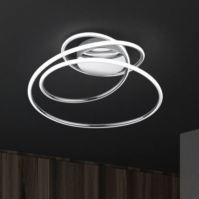 Krom plafonjera dizajnerska, Marell, 36 W, LED 4000 K, s 3-stupanjskim prigušivanjem