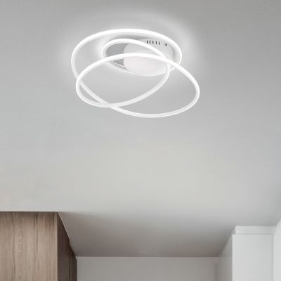 Bijela plafonjera dizajnerska, Marell, 36 W, LED 4000 K, s 3-stupanjskim prigušivanjem