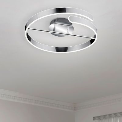 Krom plafonjera dizajnerska, Resy, 37 W, LED 4000 K, s 3-stupanjskim prigušivanjem