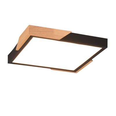 Crna plafonjera moderna, Selinde, 20 W, LED 3000 K, s 3-stupanjskim prigušivanjem