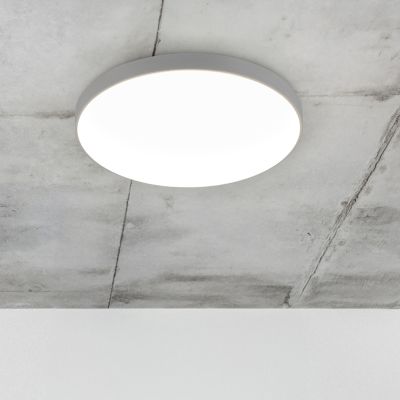 Siva plafonjera plastična, Sharde, 18 W, LED 4000 K, IP44