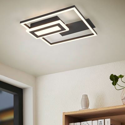 Crna plafonjera dizajnerska, Shun, 22 W, LED 3000 K