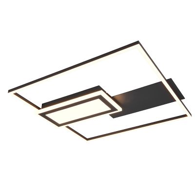 Crna plafonjera dizajnerska, Shun, 32 W, LED podesiv od tople do hladne bijele
