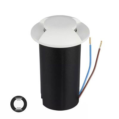 Moderna ugradna podna lampa bijela, Marcus, 1 W, LED 3000 K, IP67