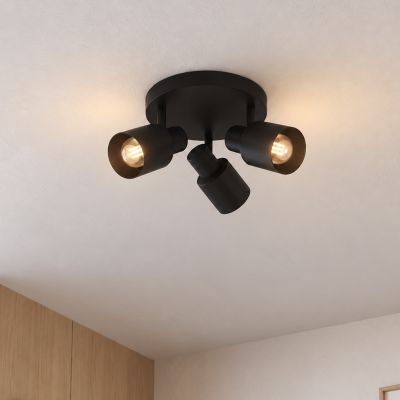 Aluminijski stropni reflektor crni, Eleno