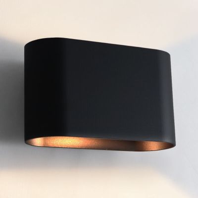 Moderna dvosmjerna zidna lampa crna, Rodigo