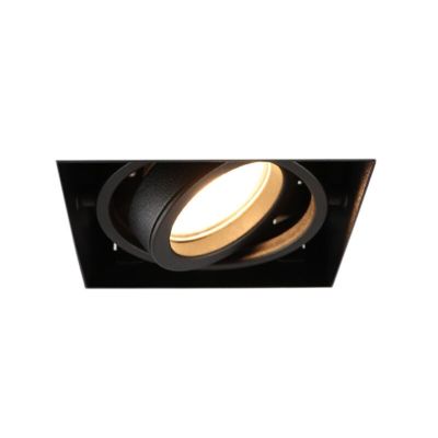 Moderna ugradbena lampa bez ukrasa crna, Joost