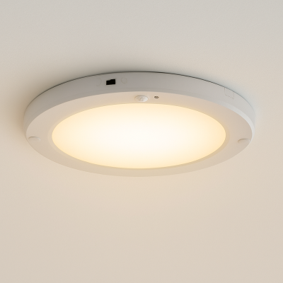 Plastična stropna rasvjeta sa senzorom bijela, Luan, 20 W, LED 3000 K