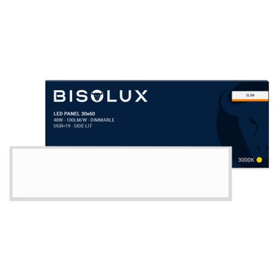 Bisolux LED panel 120x30 cm - 38W - 3000K - Prigušljiv - UGR<19 - Bočno osvjetljenje