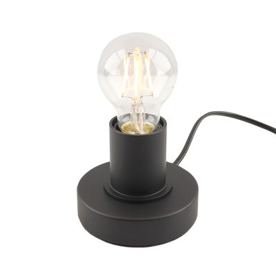 Aluminijska stolna lampa bez sjenila crna, Rika